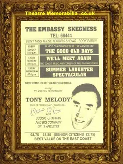 Duggie Chapman Autograph Embassy Skegness – Signed Flyer