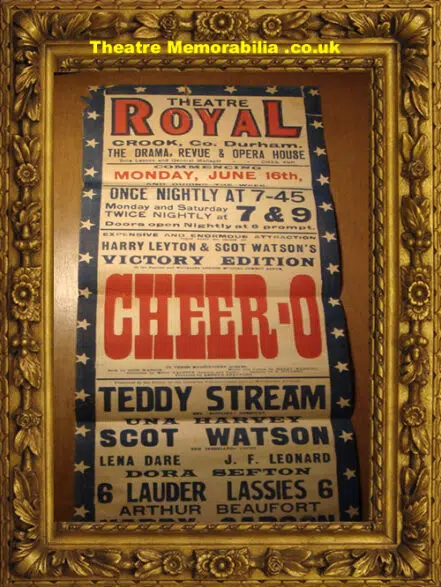 Durham Theatre Royal Poster – Circa early 1900’s