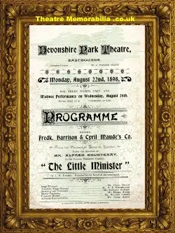 Eastbourne Devonshire Park Theatre – Little Minster – 1898
