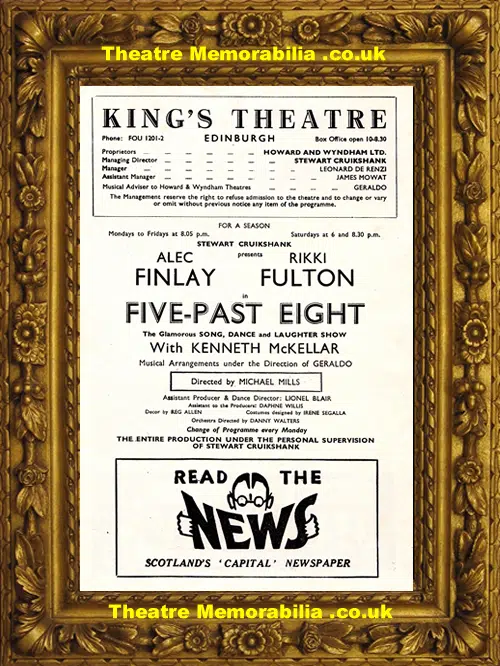 Edinburgh Kings Theatre - Five Past Eight - 1956 - Rikki Fulton