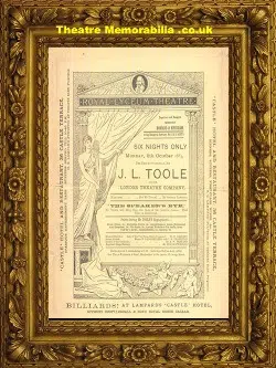 Edinburgh Royal Lyceum Theatre – J L Toole – 1883