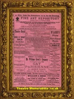 Edinburgh Theatre Royal – Gay Parisienne – 1894