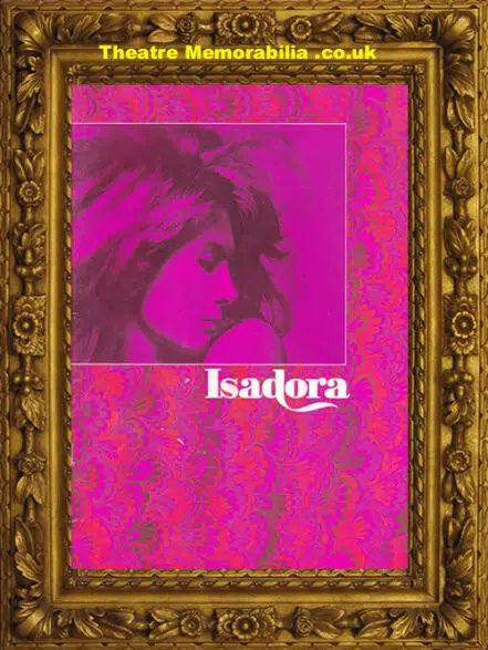 Film Programme – Isadora – 1968 – Vanessa Redgrave