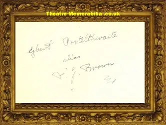 G Postelthwaite – Autograph 1940s