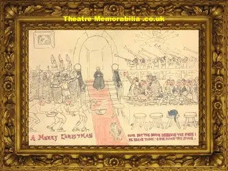 George Calderon Hand Made Christmas Card – Playwright 1868