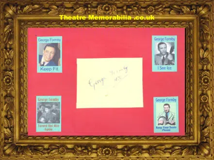 George Formby Autograph Genuine Signed Picture Autographed 1936