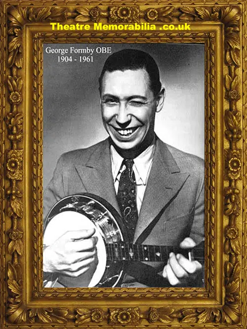 George Formby Autograph Genuine Signed Picture Autographed 1936