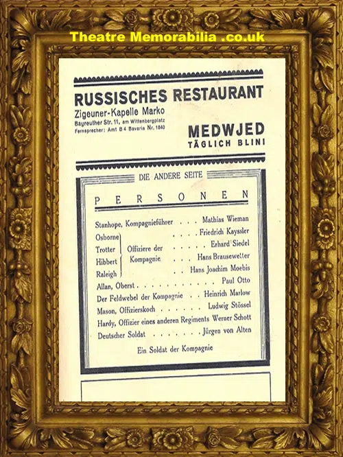 German Deutsches Theatre Programme - 1920's