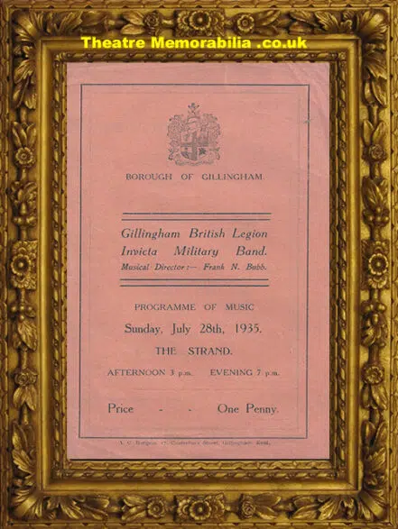 Gillingham British Legion Invicta Military Band Concert – 1935