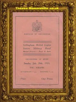 Gillingham British Legion Invicta Military Band Concert – 1935