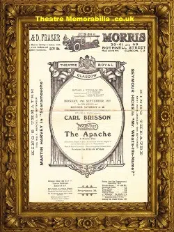 Glasgow Kings Theatre – The Apache – 1927