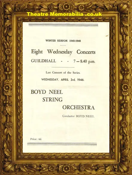 Gloucester Guild Hall – Boyd Neel Concert – 1946