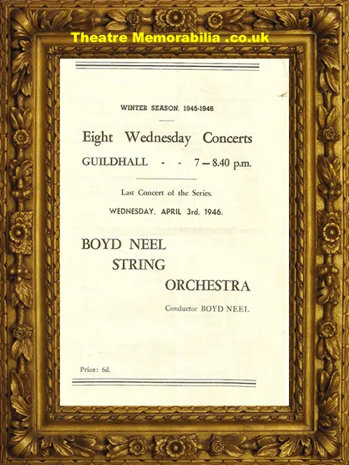 Gloucester Guild Hall - Boyd Neel Concert - 1946