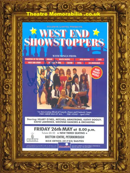 Hilary O’Neil – West End Show Stoppers – Signed Theatre Flyer