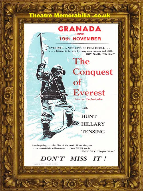Hove Granada Film - Everest Expedition Show - 1953 Flyer