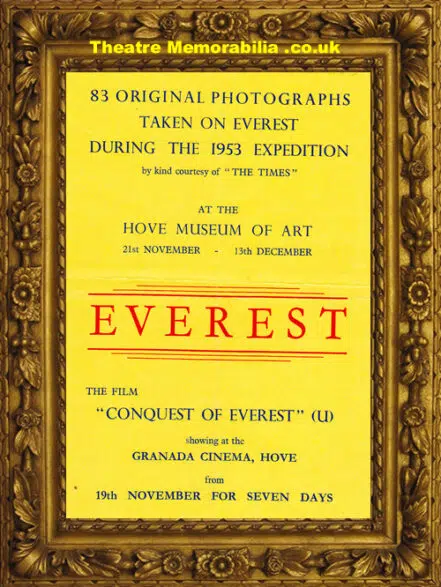 Hove Museum Of Art – Everest Expedition Show – 1953 Flyers