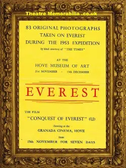 Hove Museum Of Art – Everest Expedition Show – 1953 Flyers