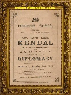 Hull Theatre Royal – Diplomacy – 1878