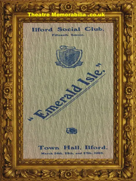Ilford Town Hall – Social Club – Emerald Isle – 1905