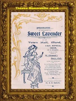 Ilford Town Hall – Social Club – Sweet Lavender – 1903 = 1st
