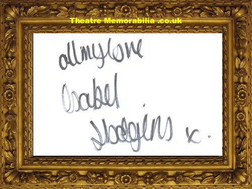 Isabel Hodgins Autograph Signed - Emmerdale