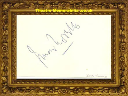 Ivor Novello Singed Autograph PLUS