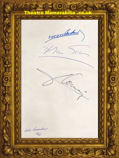 Jacques Loussier Trio Plays Bach Brouchure 1966 - Signed