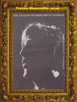 Jacques Loussier Trio Plays Bach Brouchure 1966 – Signed