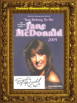 Jane McDonald Autograph – An Evening With – Signed Flyer 2005