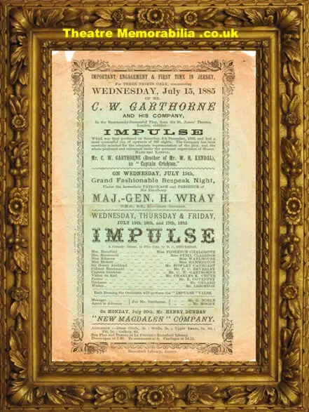 Jersey Theatre Royal – Impulse – 1885