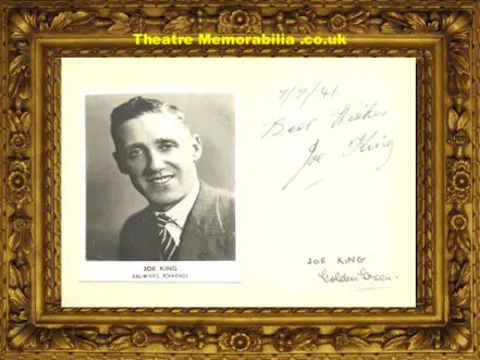 Joe King + Daphne + Jack Barker + Lesley Osmond Autograph 1941