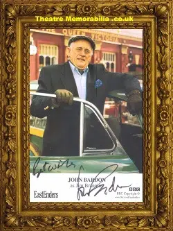 John Bardon Autograph Eastenders Jim Branning