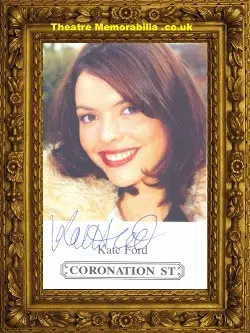 Kate Ford Autograph Coronation Street Tracy Barlow