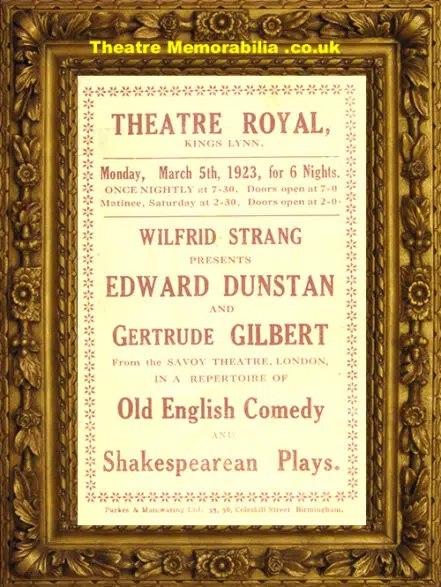 Kings Lynn Theatre Royal – Shakespeare Plays – 1923