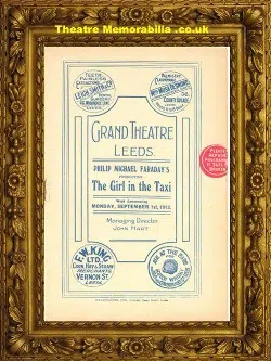 Leeds Grand Theatre - The Girl In The Taxi - 1913