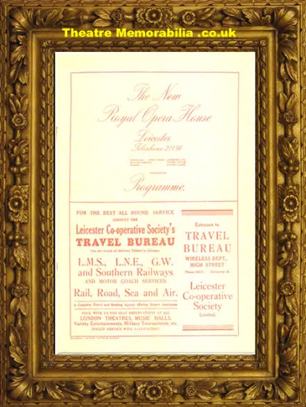 Leicester Royal Opera House – La Poupee – 1932