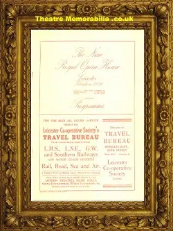 Leicester Royal Opera House – La Poupee – 1932