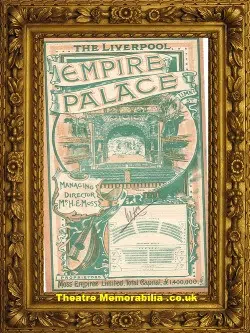 Liverpool Empire Palace Theatre - Variety Show - 1904