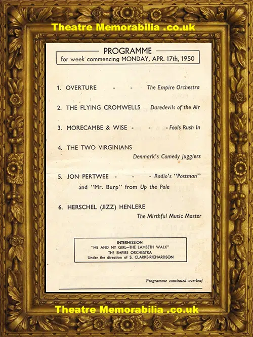 Liverpool Empire Theatre - 1950 - Morecambe & Wise
