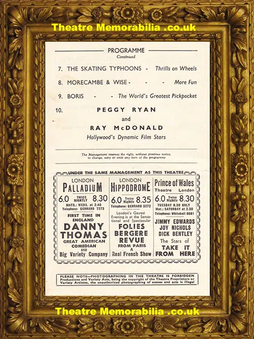 Liverpool Empire Theatre - 1950 - Morecambe & Wise
