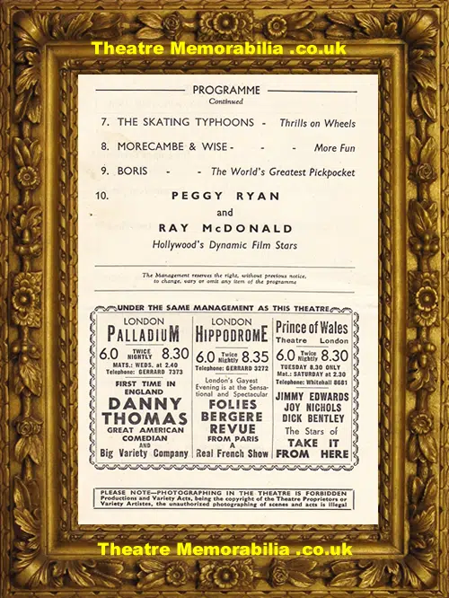Liverpool Empire Theatre - 1950 - Morecambe & Wise