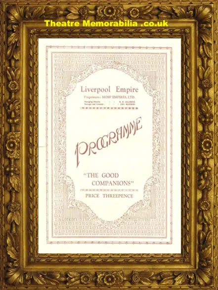 Liverpool Empire Theatre – The Good Companions – 1931