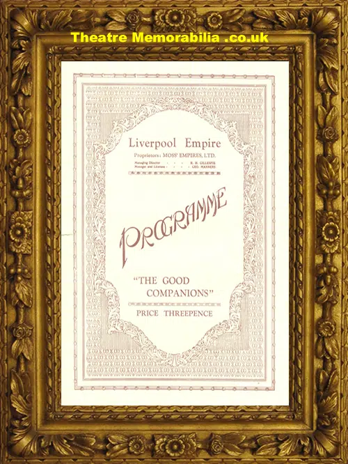 Liverpool Empire Theatre - The Good Companions - 1931