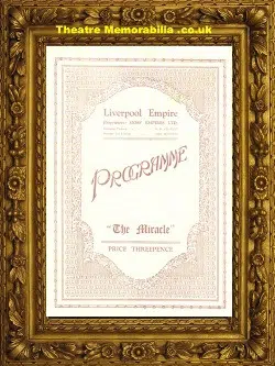 Liverpool Empire Theatre – The Miracle – 1932