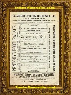 Liverpool Oddfellows Hall – Concert & Ball – 1897