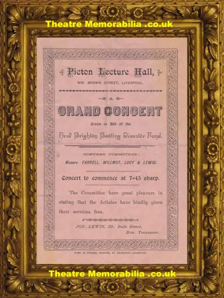Liverpool Parochial Hall – Grand Concert – 1909 – New Brighton