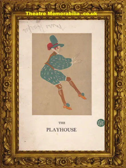 Liverpool Playhouse Theatre – The Boy David – 1938