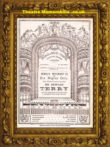 Liverpool Prince Of Wales Theatre – Variety Show Plays  – 1886