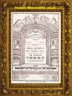 Liverpool Prince Of Wales Theatre – Variety Show Plays  – 1886
