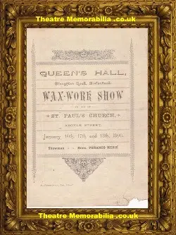 Liverpool Queens Hall Theatre – Wax Work Show – 1890